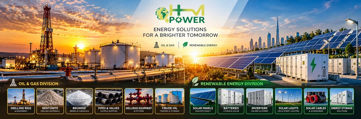 HM POWER: Energy solutions for a brighter tomorrow. Oil and gas division and renewable energy division products.
