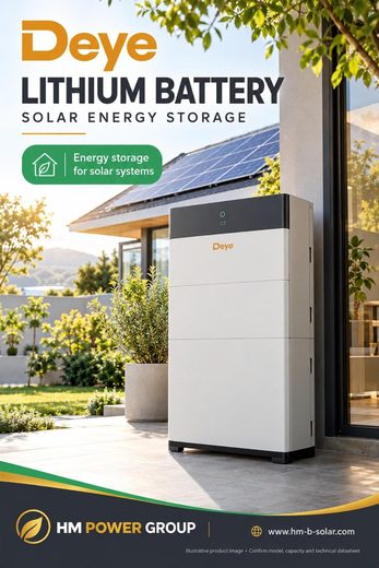 Deye lithium battery for solar energy storage