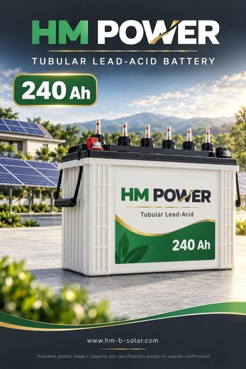 HM POWER 240Ah tubular lead-acid battery